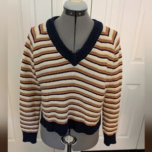 MADEWELL Woven Thick Striped Sweater